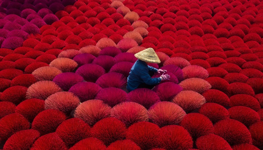Drying Incense Sticks. Photo credit: Thai Bao Huynh | image tagged in awesome,pics,photography | made w/ Imgflip meme maker