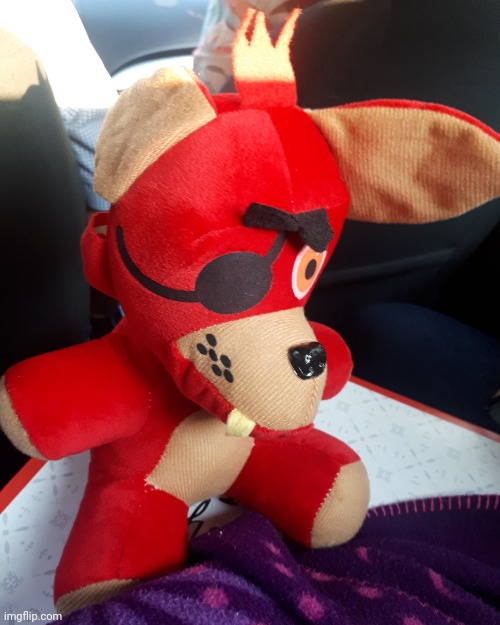 got a pirate foxy plush lol | image tagged in copy | made w/ Imgflip meme maker
