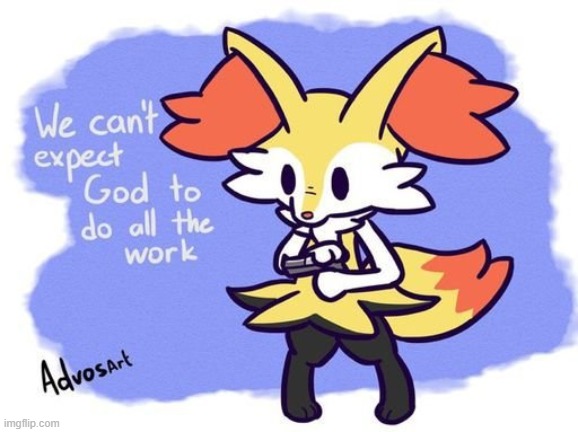 Skrunkle fox with gun | image tagged in braixen | made w/ Imgflip meme maker