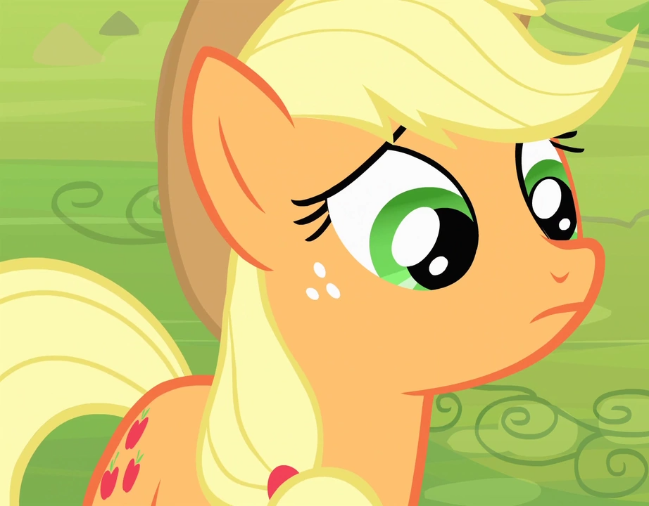High Quality applejack's frowning Blank Meme Template