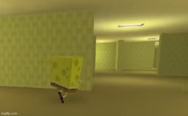 spongebob in the backrooms | image tagged in spongebob in the backrooms | made w/ Imgflip meme maker