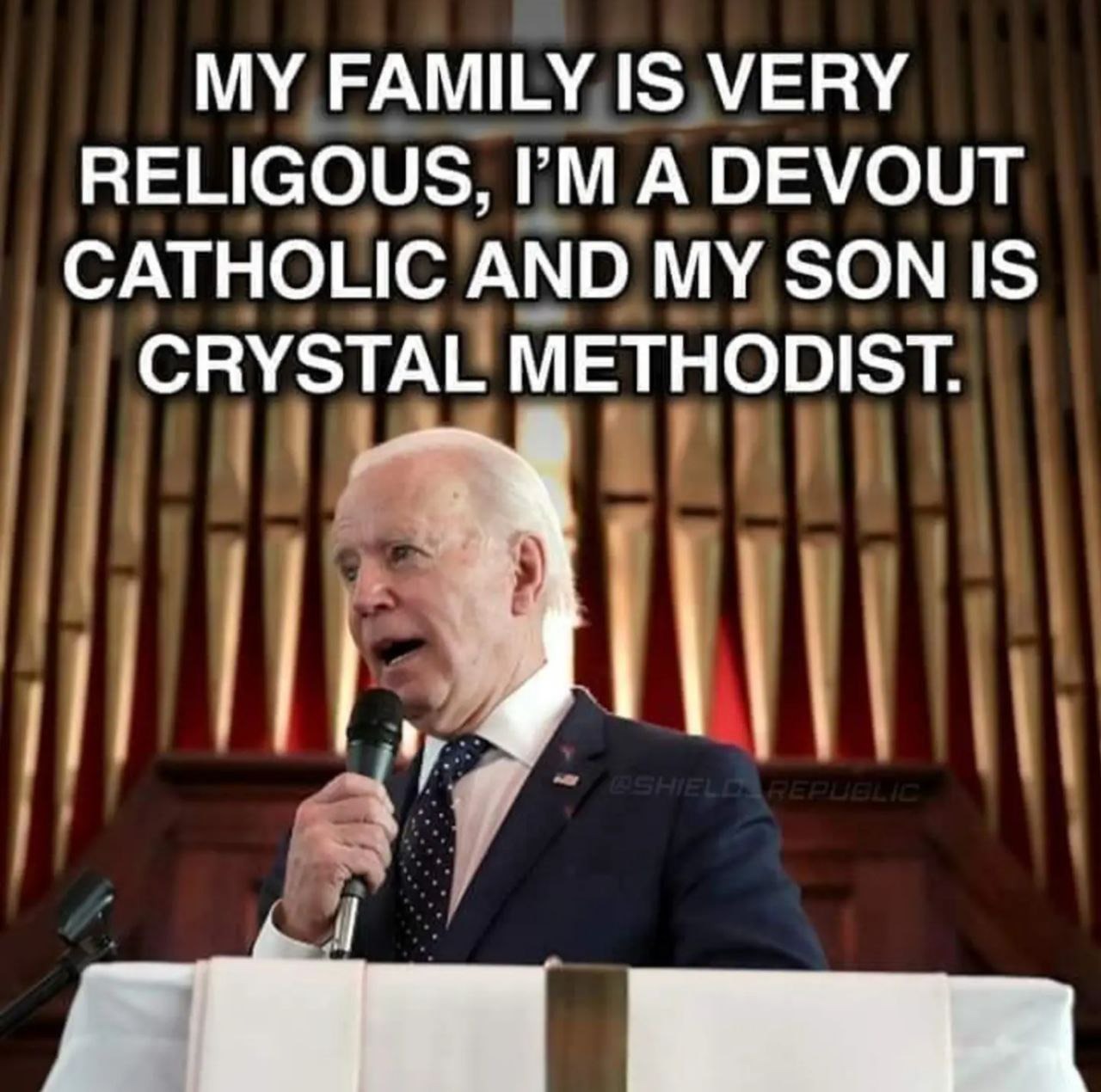 According to his Father, Hunter Biden is a Crystal Methodist. | image tagged in chrystal methodist,now thats methed up,hunter biden,methamphetamine,meth addict,drug addiction | made w/ Imgflip meme maker