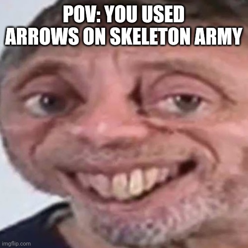 Noice | POV: YOU USED ARROWS ON SKELETON ARMY | image tagged in noice | made w/ Imgflip meme maker
