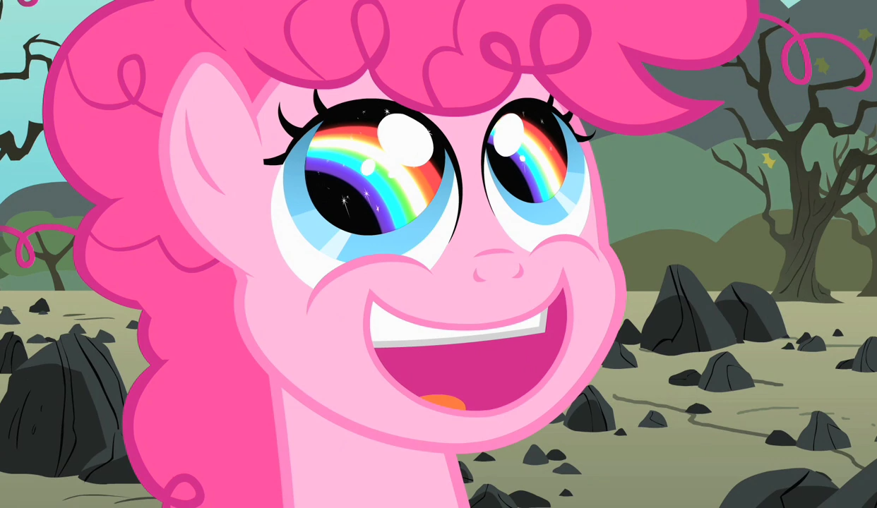 pinkie pie's happy face Blank Meme Template