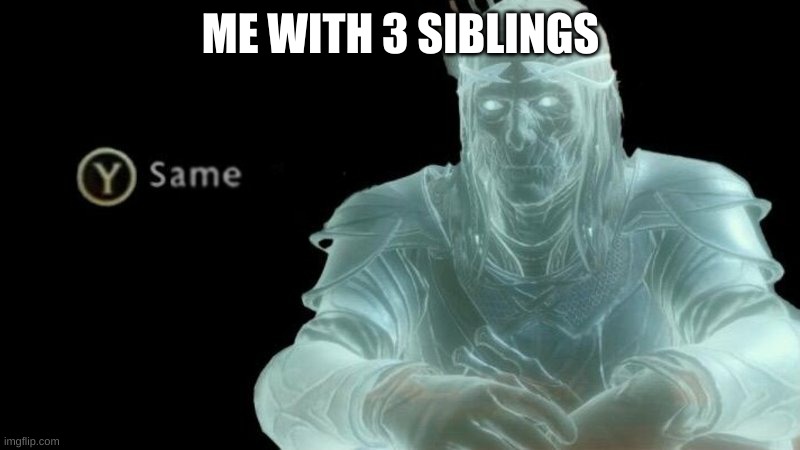 Same | ME WITH 3 SIBLINGS | image tagged in same | made w/ Imgflip meme maker