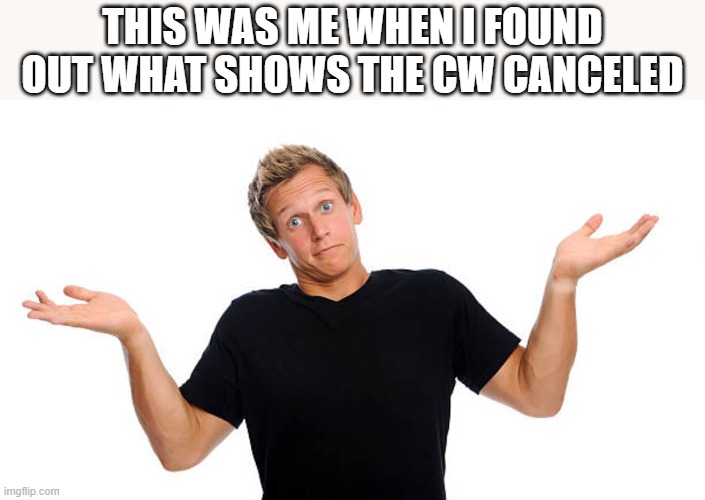 When I Found Out What Shows The CW Canceled | THIS WAS ME WHEN I FOUND OUT WHAT SHOWS THE CW CANCELED | image tagged in the cw,shows,tv show,tv shows,funny,memes | made w/ Imgflip meme maker