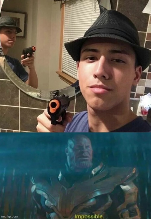 image tagged in thanos impossible | made w/ Imgflip meme maker