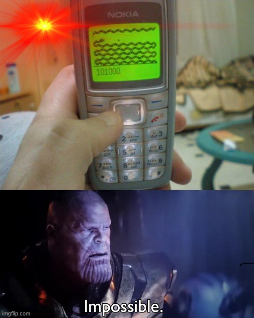 image tagged in thanos impossible | made w/ Imgflip meme maker