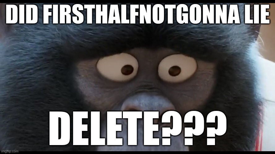 DID FIRSTHALFNOTGONNA LIE; DELETE??? | image tagged in sing 2 johnny stare | made w/ Imgflip meme maker