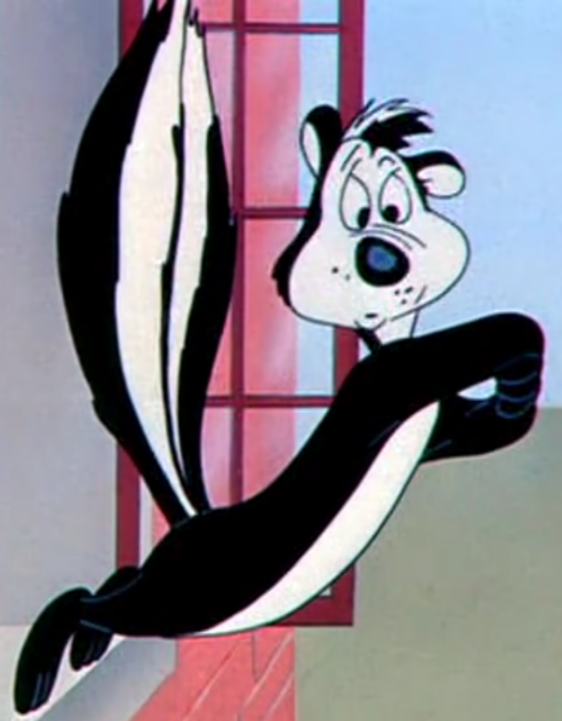 High Quality pepe le pew's confused face Blank Meme Template