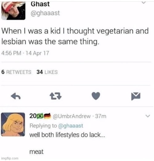 . . . | image tagged in memes,funny,lesbian,vegetarian | made w/ Imgflip meme maker