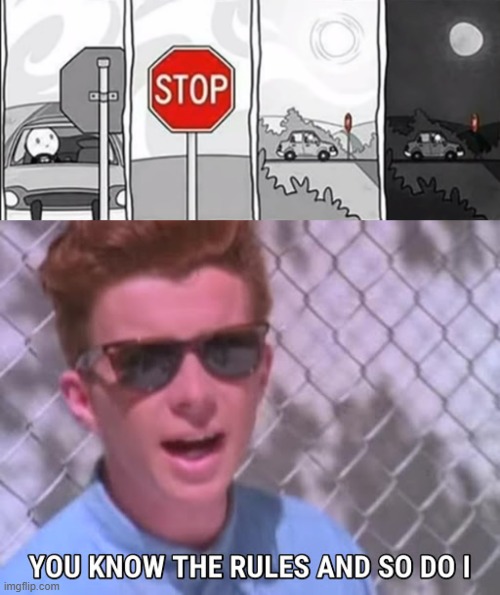 image tagged in rick astley you know the rules | made w/ Imgflip meme maker