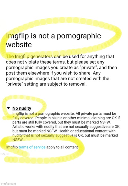 Please stop posting links to pornography and nudity, it's against the Terms of Use and Submission Rules | image tagged in terms and conditions,terms of use,submission rules | made w/ Imgflip meme maker