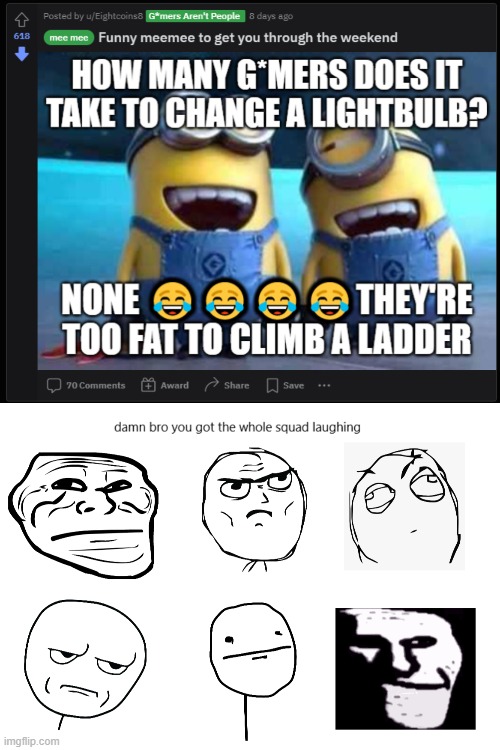 wtf... | image tagged in you got the whole squad laughing rage comics | made w/ Imgflip meme maker