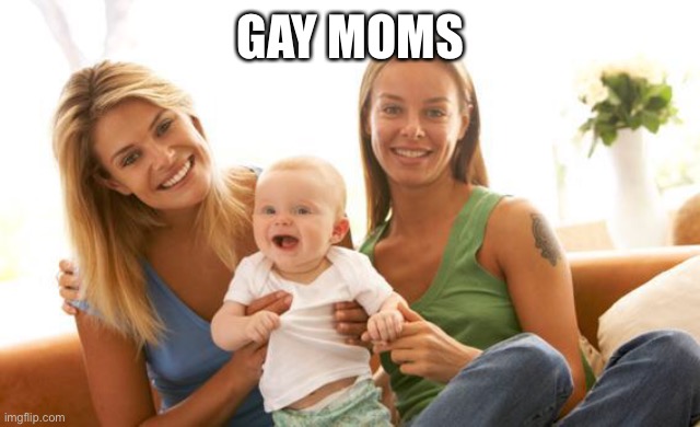 So cute | GAY MOMS | image tagged in gay,lesbian,moms,cute | made w/ Imgflip meme maker