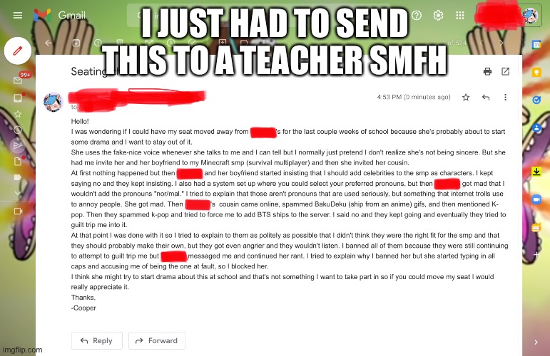 I JUST HAD TO SEND THIS TO A TEACHER SMFH | made w/ Imgflip meme maker