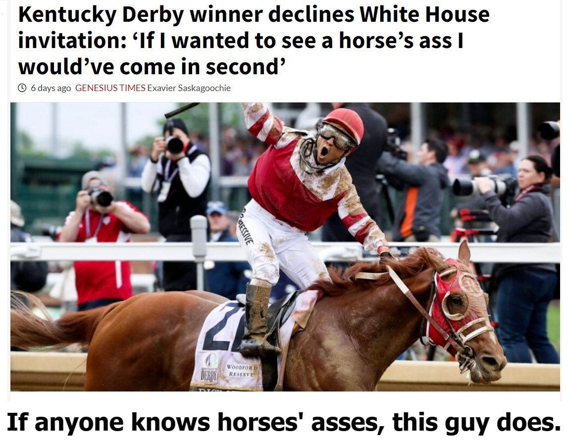 If anyone knows horses' asses, this guy does. | If anyone knows horses' asses, this guy does. | image tagged in horses ass,lets go brandon,jockey,kentucky derby,assholes,asshole expert | made w/ Imgflip meme maker