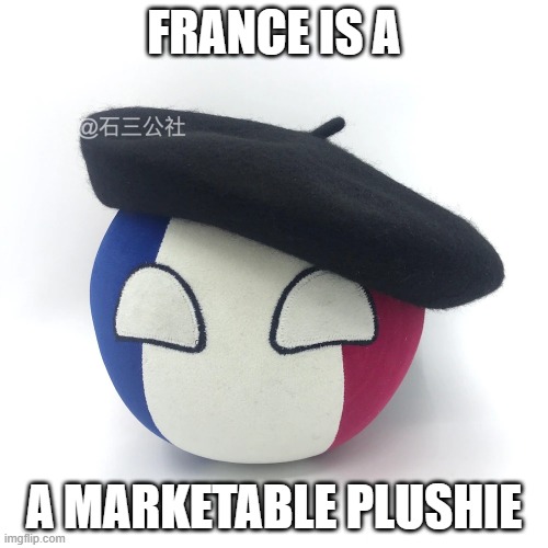 FRANCE IS A; A MARKETABLE PLUSHIE | made w/ Imgflip meme maker