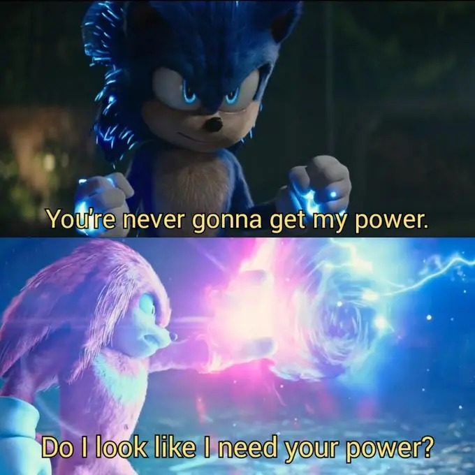 Sonic vs. Knuckles Blank Meme Template