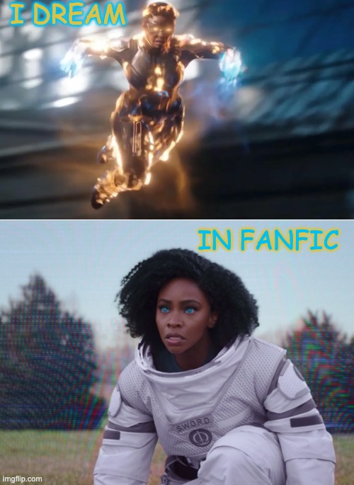 One thing Dr. Strange 2 made me think . . . | I DREAM; IN FANFIC | image tagged in mcu,fanfiction,crossover,captain marvel,wandavision | made w/ Imgflip meme maker
