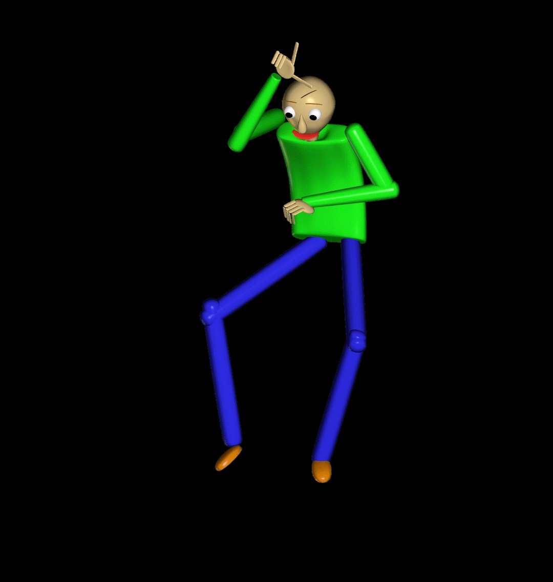 High Quality Baldi dance Blank Meme Template