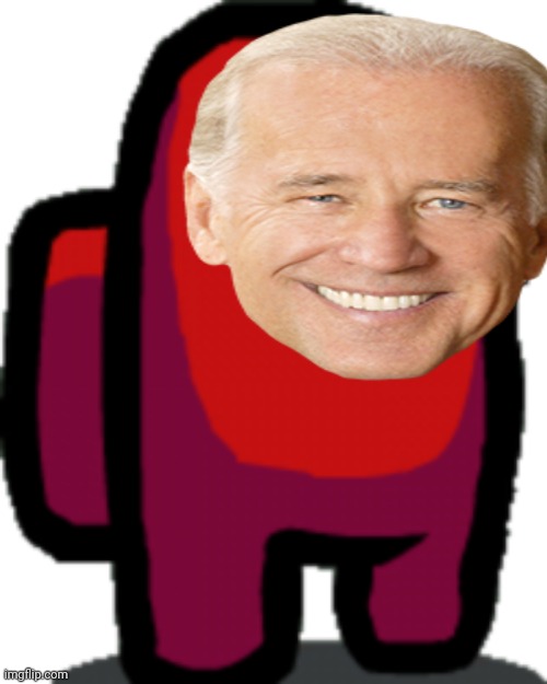 Red Crewmate | image tagged in president biden,sus | made w/ Imgflip meme maker