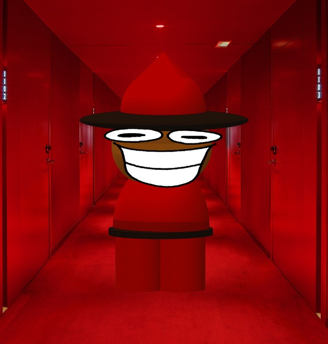 High Quality Expunged in Red Hallway Blank Meme Template