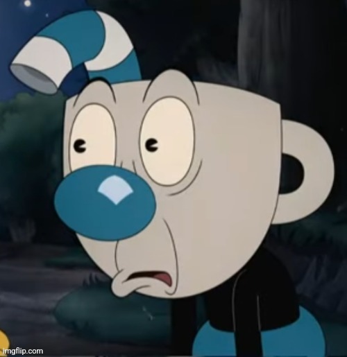 Mugman Stare | image tagged in mugman stare | made w/ Imgflip meme maker