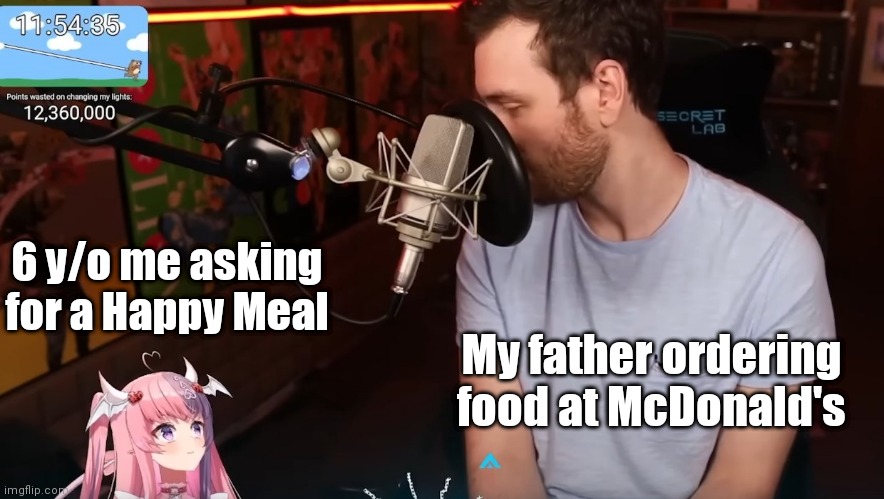 The good old days | 6 y/o me asking for a Happy Meal; My father ordering food at McDonald's | image tagged in memes,father son,happy meal,the good old days,childhood | made w/ Imgflip meme maker