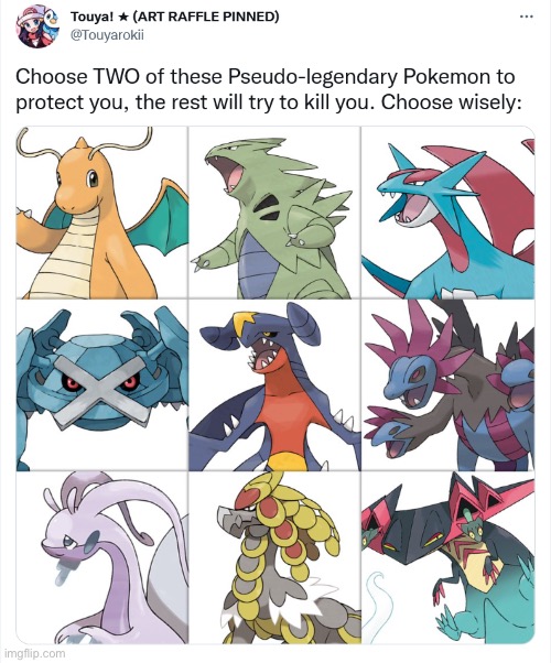 Choose two | image tagged in pokemon | made w/ Imgflip meme maker