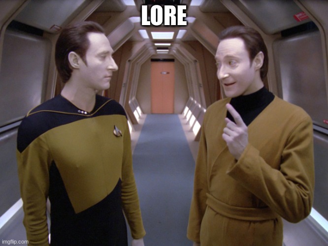 data lore | LORE | image tagged in data lore | made w/ Imgflip meme maker