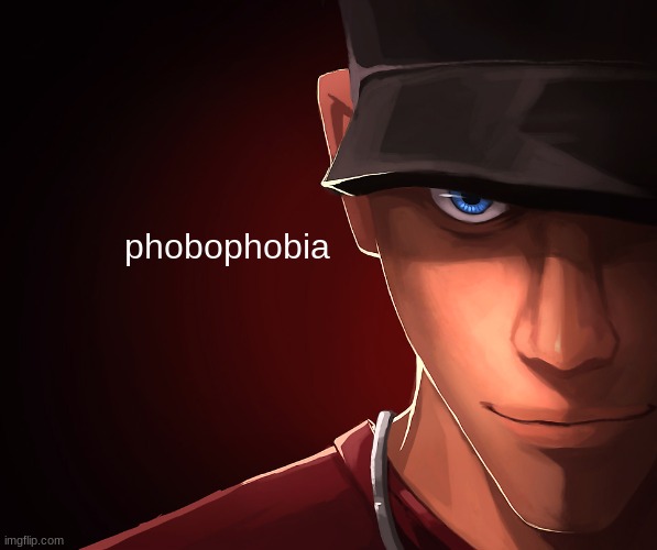 Phobophobia | phobophobia | image tagged in scout custom phobia | made w/ Imgflip meme maker