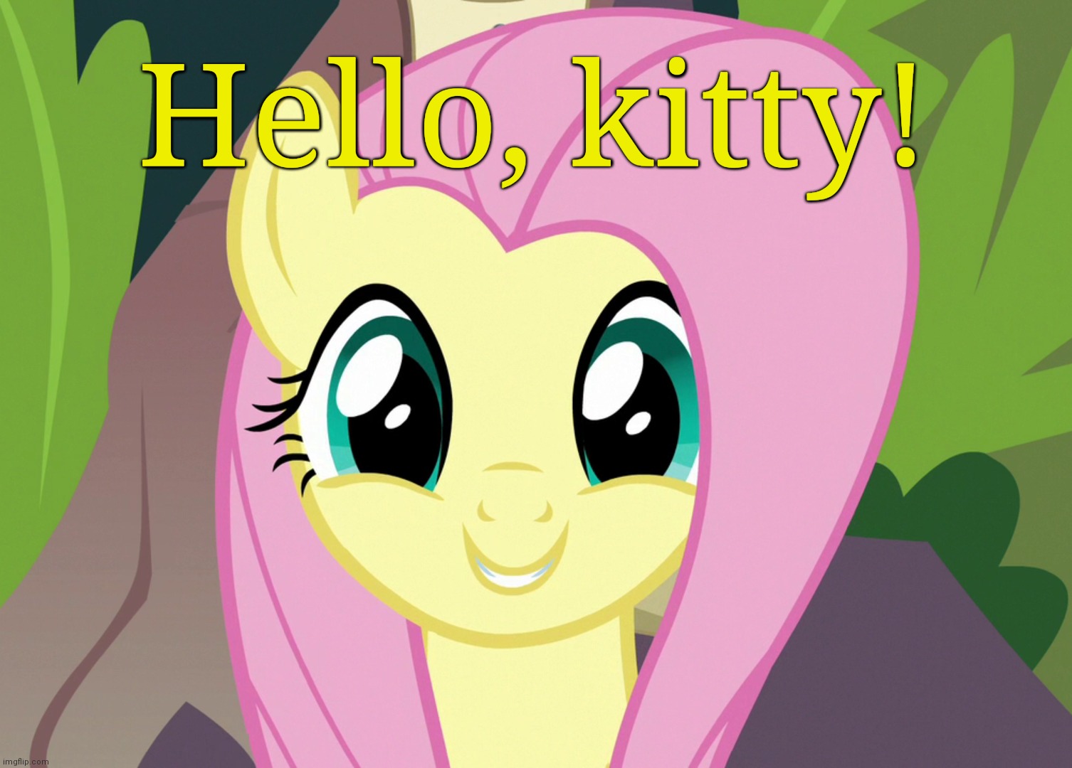 Shyabetes 2 (MLP) | Hello, kitty! | image tagged in shyabetes 2 mlp | made w/ Imgflip meme maker