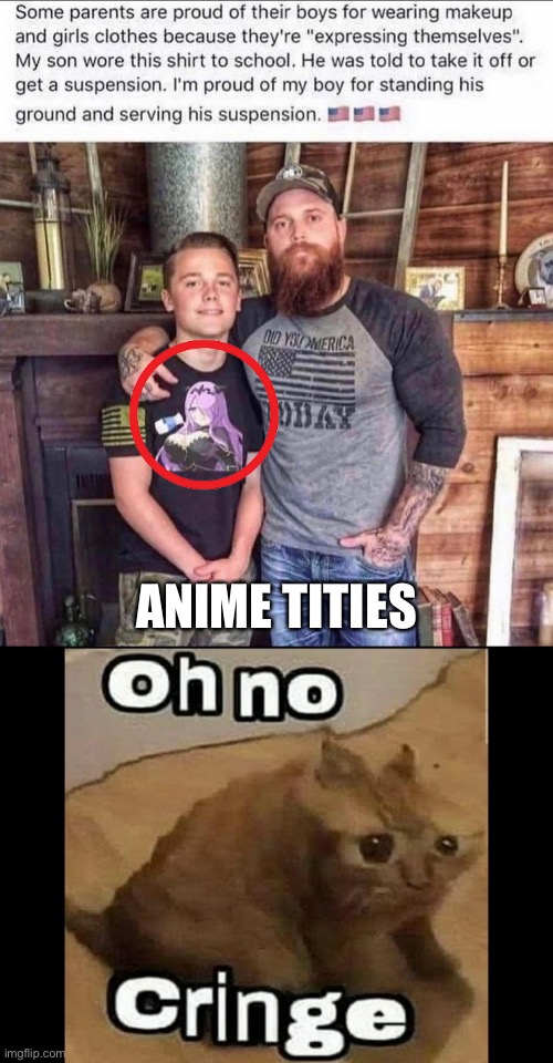 Anime tities |  ANIME TITIES | image tagged in dad has officially entered warzone | made w/ Imgflip meme maker