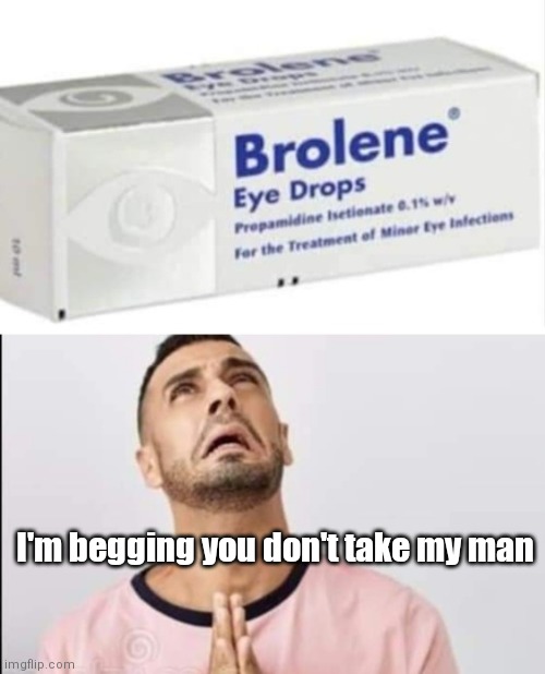 Brolene don't take my man | I'm begging you don't take my man | image tagged in funny | made w/ Imgflip meme maker
