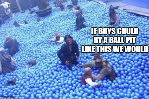 IF BOYS COULD BY A BALL PIT LIKE THIS WE WOULD | made w/ Imgflip meme maker