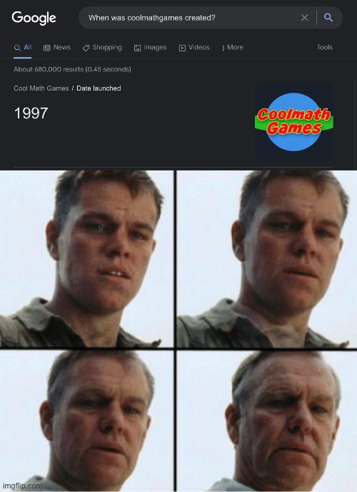???? | image tagged in private ryan getting old,old | made w/ Imgflip meme maker