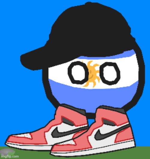 he got the drip | image tagged in argentinaball drip | made w/ Imgflip meme maker