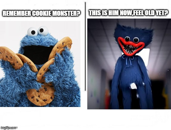 Feel old yet? | THIS IS HIM NOW,FEEL OLD YET? REMEMBER COOKIE MONSTER? | image tagged in feel old yet,cookie monster | made w/ Imgflip meme maker