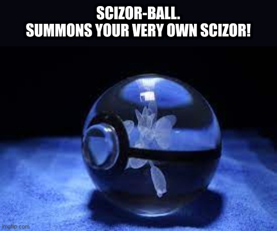 SCIZOR-BALL.
SUMMONS YOUR VERY OWN SCIZOR! | made w/ Imgflip meme maker