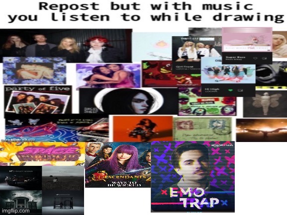 im the emo trap one | image tagged in music,drawing,im cute tho,baby tastes gud | made w/ Imgflip meme maker