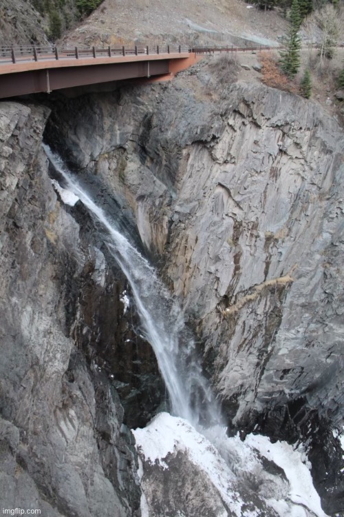 Big waterfall in Colorado | made w/ Imgflip meme maker