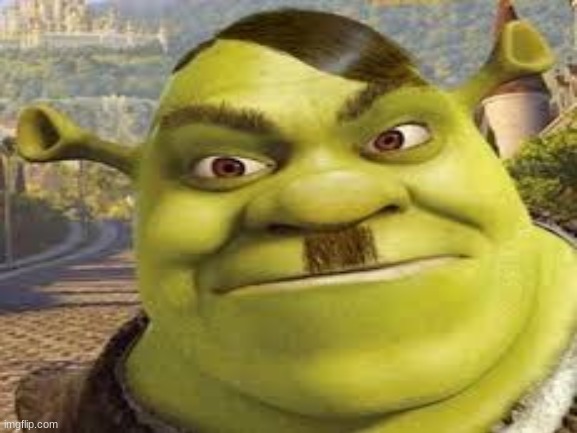 shrurer | image tagged in shrek,hitler | made w/ Imgflip meme maker