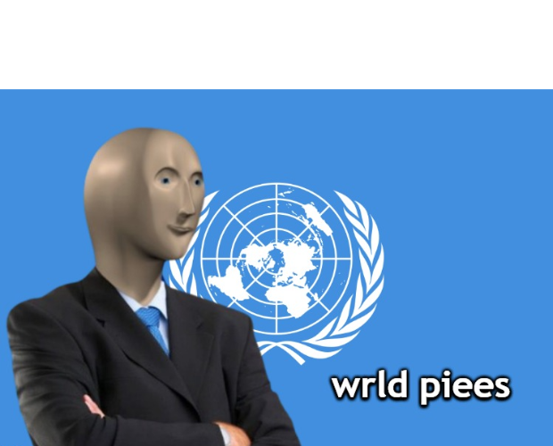 Wrld Piees Blank Meme Template