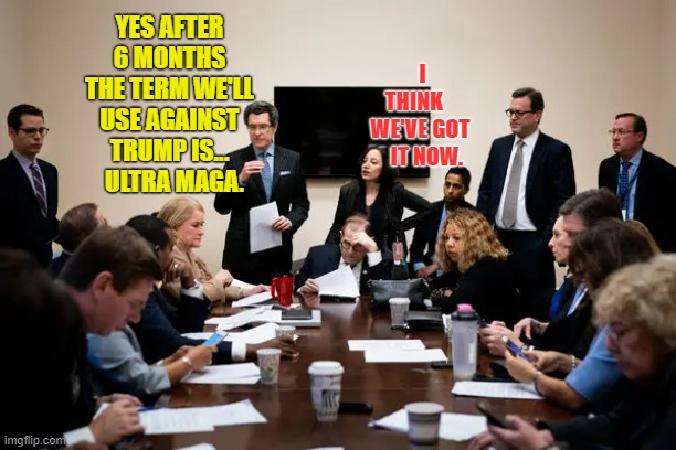 Can You Believe It Took That Long? | YES AFTER 6 MONTHS THE TERM WE'LL USE AGAINST TRUMP IS...   ULTRA MAGA. I THINK    WE'VE GOT    IT NOW. | image tagged in memes,politics,democrats,waste of time,ultra,maga | made w/ Imgflip meme maker