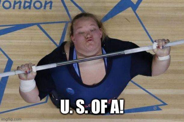 USA Lifter Meme | U. S. OF A! | image tagged in memes,usa lifter | made w/ Imgflip meme maker