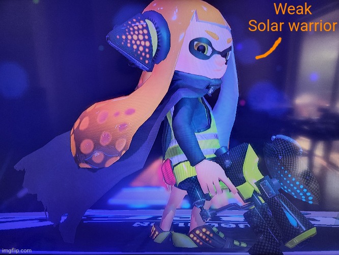 I... I can't beat Aqua... she's too strong | Weak Solar warrior | made w/ Imgflip meme maker