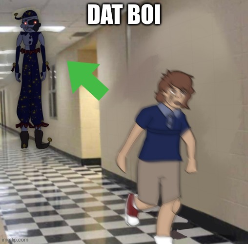 Moon Chasing Gregory | DAT BOI | image tagged in moon chasing gregory | made w/ Imgflip meme maker
