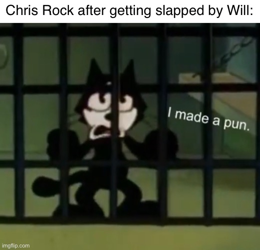 Chris Rock after getting slapped by Will: | image tagged in will smith,will smith punching chris rock,memes | made w/ Imgflip meme maker