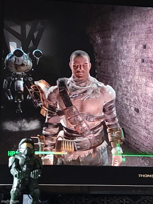 My Fallout 4 character without context | image tagged in no | made w/ Imgflip meme maker